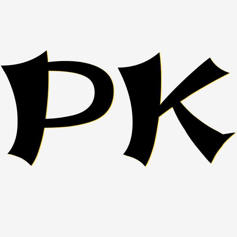 PK-涂鸦体免扣png元素