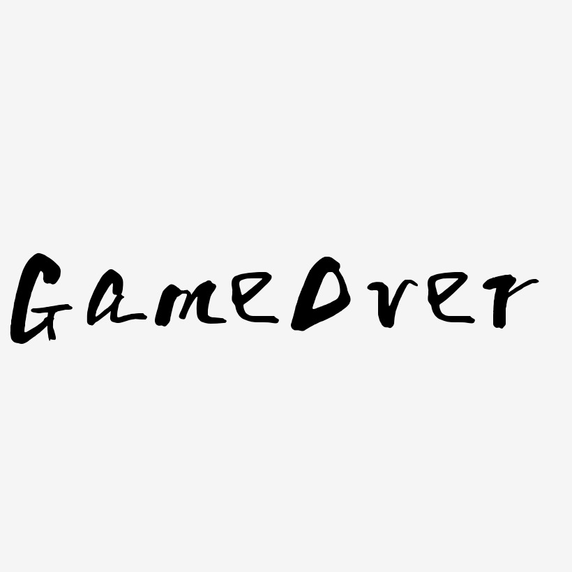 GameOver-少年和风体字体下载