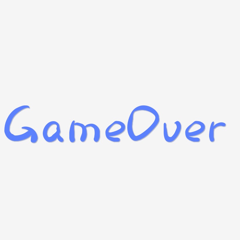 GameOver-萌趣露珠体字体下载