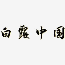 白露中国-御守锦书海报文字