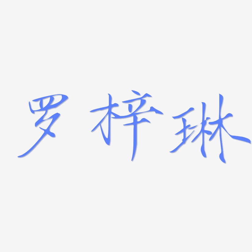 罗梓琳-瘦金体字体