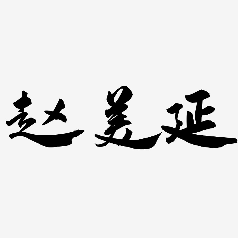赵美延-武林江湖体文字设计