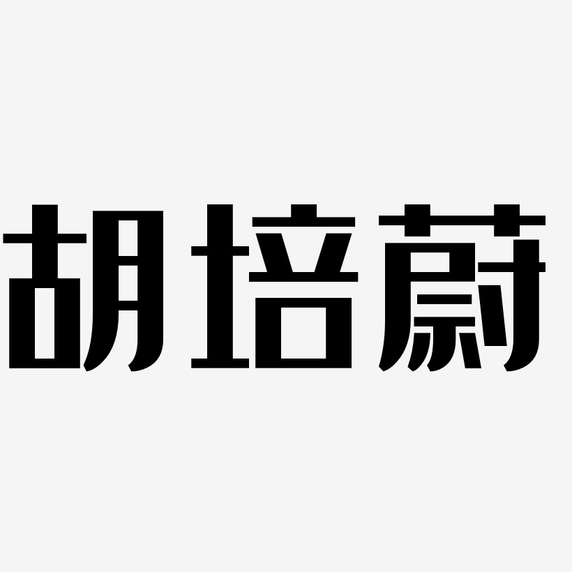 胡培蔚-经典雅黑字体下载