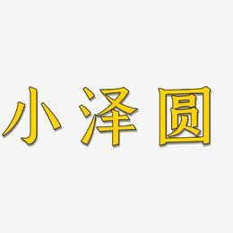小泽圆-手刻宋艺术字设计