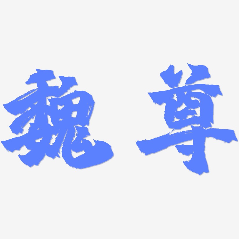 魏尊-镇魂手书艺术字体设计