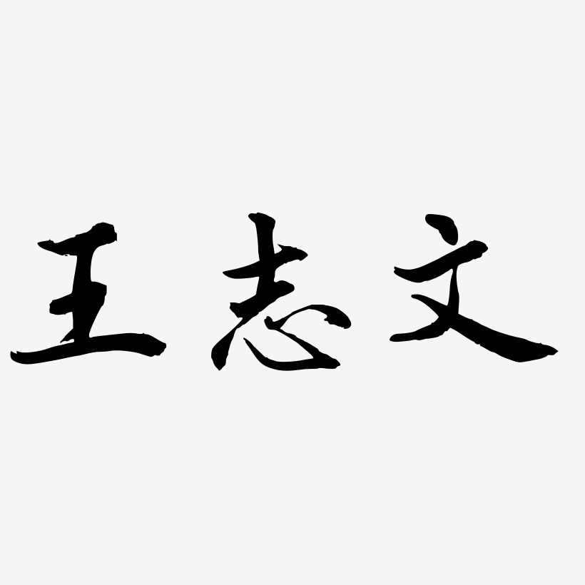 王志文-乾坤手书文字素材