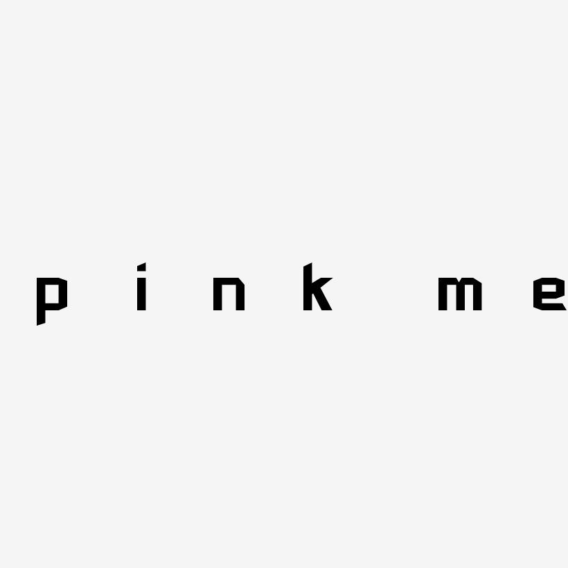 pink me 网络热词创意艺术字设计