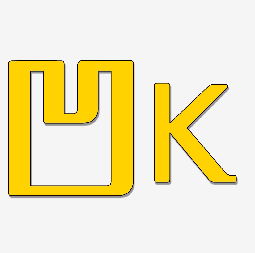 创意凹字体字母K