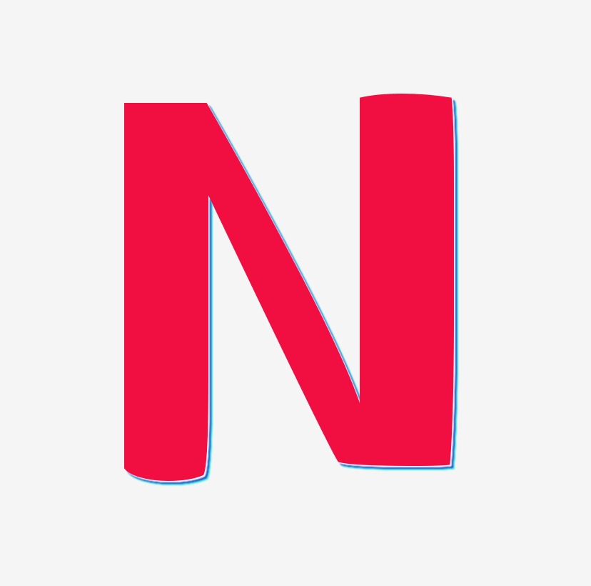 创意字母n早教素材