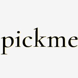 原创pickme艺术字